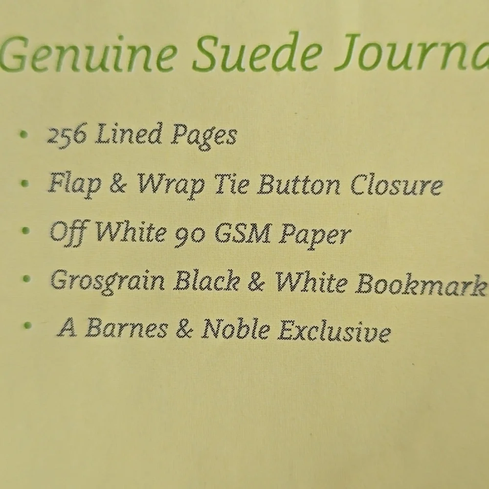 HANDSTITCHED BLUE SUEDE JOURNAL, SIZE 8